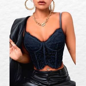 Likeshop - Top Tirantes Mujer Corsét Sujetador Sexy Encaje Moda 9004