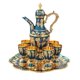 thumbnail image 2 of Juego De Vino Europeo Con Bandeja De Tazas Juego De Tetera Vintage De Lujo Para Boda Azul, 2 of 5