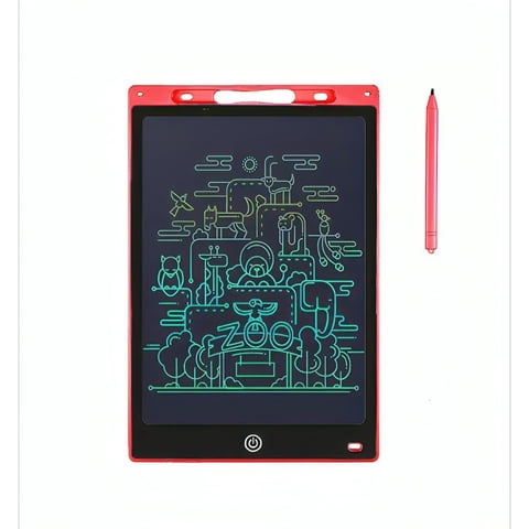 Genérico - Pizarra Mágica Tablet Dibujo Lcd 12 Pulgadas Rojo