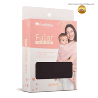 Fular Portabebé Algodón Semielasticado Negro Amamantas