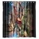 thumbnail image 1 of Cortina de ducha de los Vengadores Comics, juego de cortina de baño con ganchos, tamaño 66 x 72 pulgadas, 1 of 3
