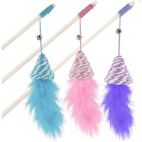 Genérico - Varita Interactiva De Madera Para Gato Surtidas Juguete