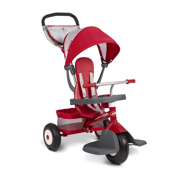 Radio Tricycle Flyer Ultimate All-Terrain Stroll 'N Trike, color rojo