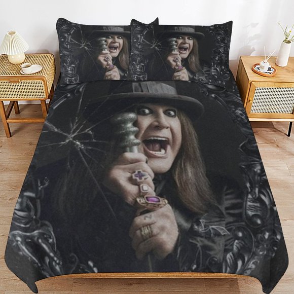 Ozzy Osbourne Gentle Handling Long Use Finish Smooth Zipper Function Duvet Cover Sets Comfortable Sleep