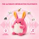 thumbnail image 3 of Juguete Para Bebé Con Conejito Gateador Rosa Con 40 Canciones Y Grabación, 3 of 8