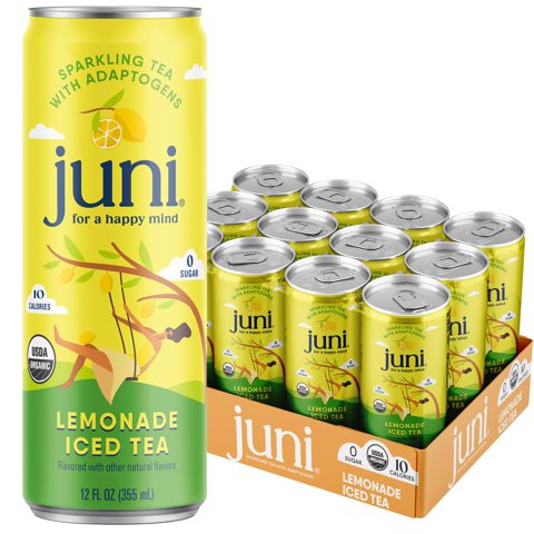Bebida Espumosa Adaptógena Juni Lemonade Iced Tea 355 Ml,