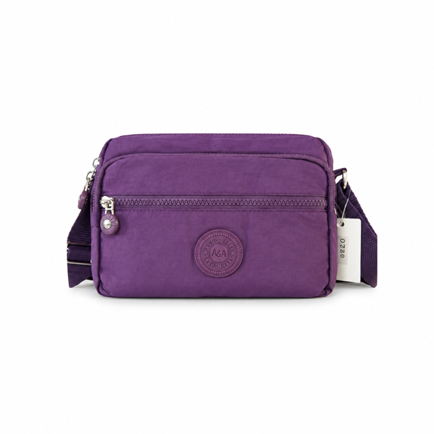 Bolso Bandolera Compacto Unisex 4 Compartimientos con Correa Ajustable 4,2 L