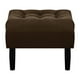 thumbnail image 1 of Pouf Wood 1c Felpa 00 Chocolate, 1 of 4
