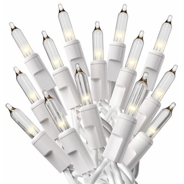 Luces navideñas PREXTEX 200, transparente, blanco cálido, 12 m, para interiores y exteriores