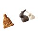 thumbnail image 1 of Juego De Estatuilla Del Sagrado Corazón De Jesús Y Estatua De Conejo De Cerámica, De Porcelana, Coleccionable De Pascua Para Decoración De Pasillo, Dormitorio, Oficina Y Escritorio., 1 of 5