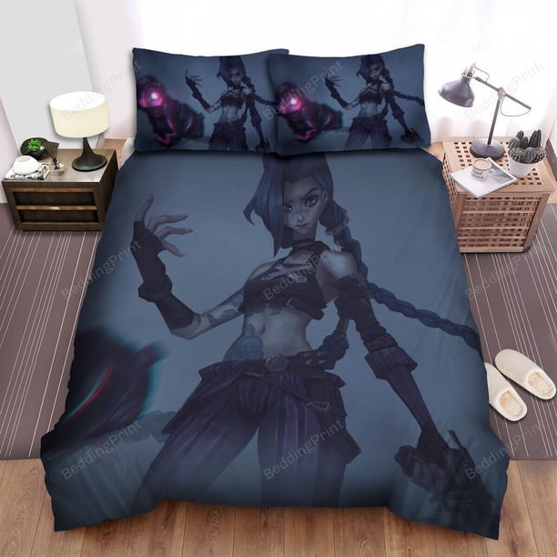 Arcane Jinx artwork bed cover duvet cover bedding set pillowcase3-Piece Bedding Set (1 Duvet Cover + 2 Pillow Shams)