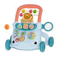 Magideal - Juguetes Musicales Para Caminar Con Actividades Para Bebés, Centro De Actividades Para Niños De Educación Temprana, Juguete Para Caminar Para Niños De Azul