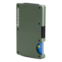 Garmento Billetera Metálica Con Correa Indestructible Rfid Verde