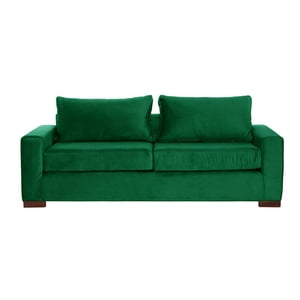 Latam Home - Sofá Livorno 3C Tela Velvet Verde