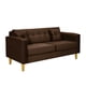 thumbnail image 2 of Sofa New Retro 3c Felpa 01 Chocolate, 2 of 6