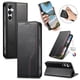 thumbnail image 5 of Funda tipo cartera para Samsung Galaxy S25 de piel con cierre magnético, ranuras para tarjetas y correa para la muñeca Negro, 5 of 6