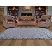 Muebles Altiro - Living Mateo 311 - Cuero Sintético Pu Caramelo