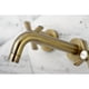 thumbnail image 4 of Grifo de baño Kingston Brass Millennium, montaje en pared, latón cepillado, 4 of 7