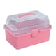 thumbnail image 4 of Organizador Caja De Almacenamiento Organización Del Hogar Cajas De Almacenamiento Transparentes Multifuncionales Rosa, 4 of 5