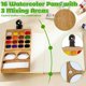 thumbnail image 3 of Set de pintura acuarela genérico de 24 colores con kit de viaje de 8 piezas, 3 of 7