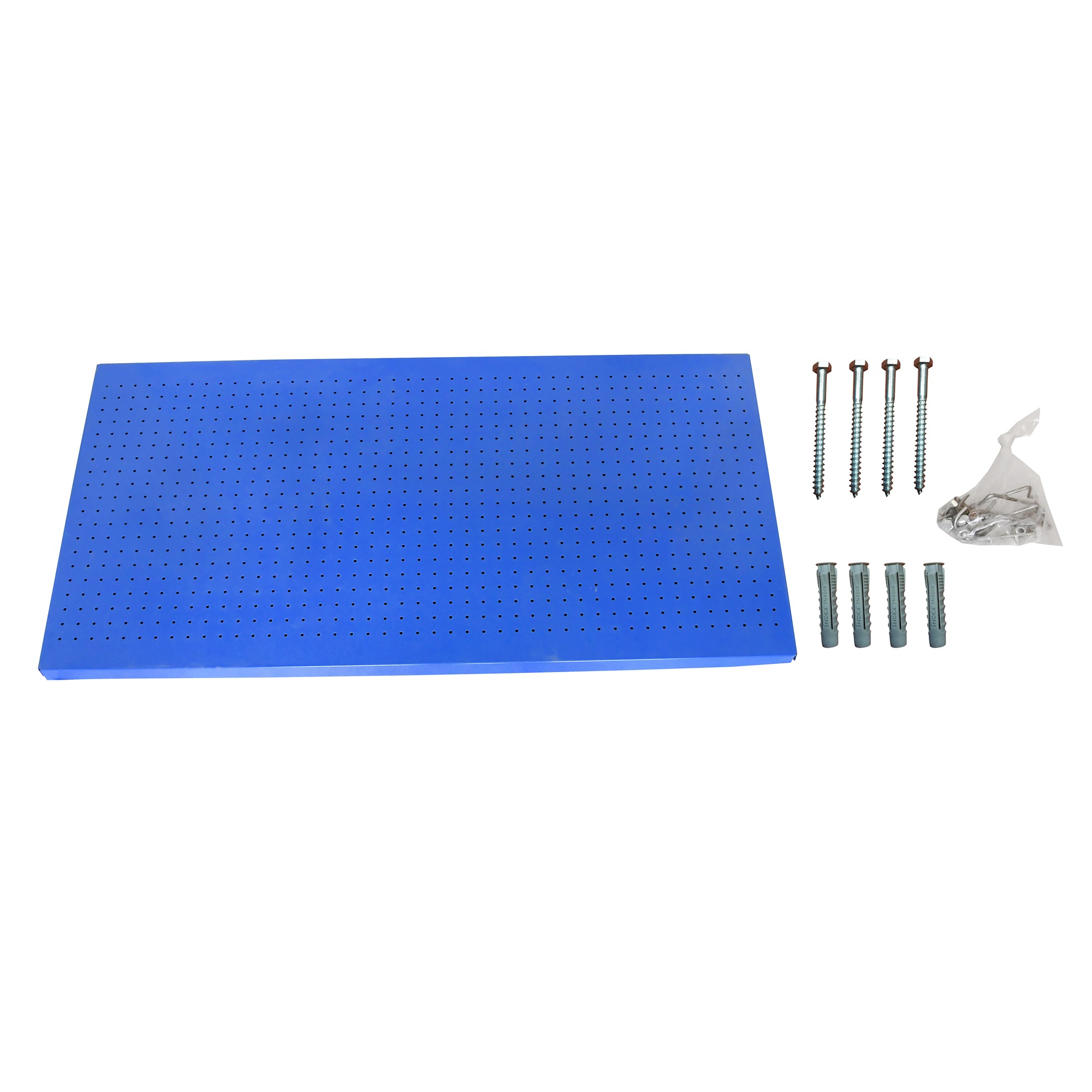 Simonrack - Panel Perforado Panelclik 1200X400 Azul + 8 Ganchos