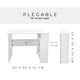 thumbnail image 4 of Escritorio Plegable Relan White Compacto Blanco Recibidor, 4 of 12