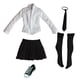 thumbnail image 3 of 1/6 Estudiante Uniforme Camisa Falda Zapatos De Lona Para Mujer De 12 "negro + Negro, 3 of 3