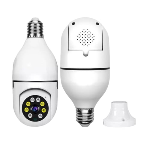 N-Ofertas - Cámara De Seguridad Wifi Vision Nocturna 360° Hd Soquete