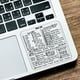 thumbnail image 2 of Effortlessly Master Your MacBook Keyboard Shortcuts with our Easy-to-Use Reference Sticker, 2 of 4