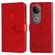 thumbnail image 5 of Funda tipo cartera FOXDOCK para Vivo S20 , diseño girasol en relieve, cuero PU, cierre magnético, soporte y tarjetero, 5 of 5