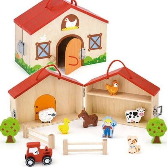 Juguete Madera Granja Play Set
