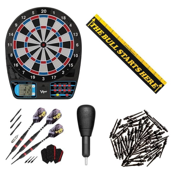 Dartboard Viper 787 Electronic con 6 dardos de punta blanda de 15.5 pulgadas