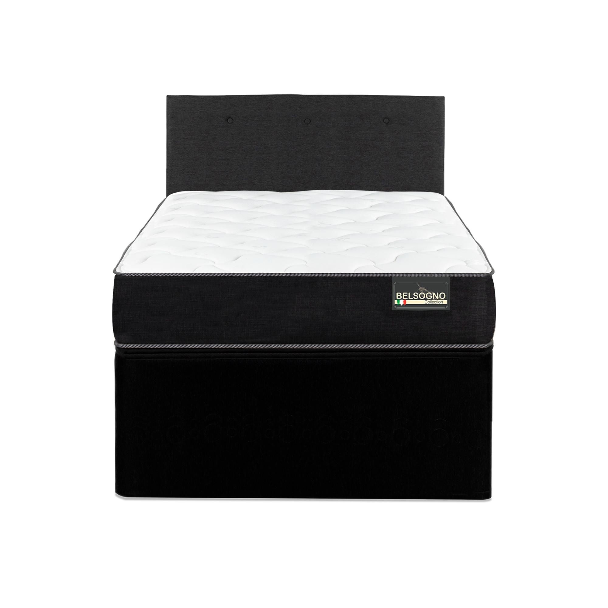 Diván Belsogno One Black 1 Plaza Base Normal