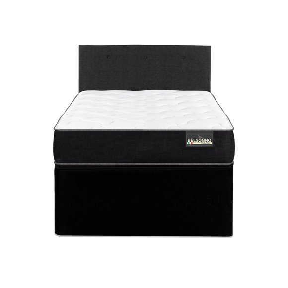 Diván Belsogno One Black 1 Plaza Base Normal