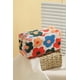 thumbnail image 2 of Cosmetiquero Maquillaje Square tela pana flores Gloriahoon, 2 of 6