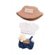 thumbnail image 3 of Top Y Pantalones De Muñeca De Felpa, Flexibilidad DIY, Haz Tus Propias Muñecas Para Muñeca De 5,91 Pulgadas, Sombrero Caqui, 3 of 3