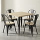 thumbnail image 1 of Juego De Comedor Tolix 4 Sillas Cuadrado 80cm Venhoouse Madera Natural, 1 of 8