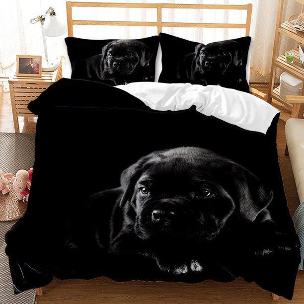 Dog Comforter Cover Kids Cute Cartoon Dogs Duvet Cover Boys Girls Pet Puppy Animal Bedding Set Lovely Soft Polyester Quilt Cover