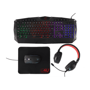 E4U Kit Gamer 4 En 1 Retroiluminado