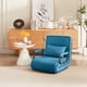 thumbnail image 1 of Convertible Chair Bed Sleeper for Adults, 5 in 1 Folding Chair Bed with 5-Position Adjustable Backrest & Pillow, Comfy Single Futon Sofa Bed for Small Spaces, Apartment, Office (Blue), 1 of 3