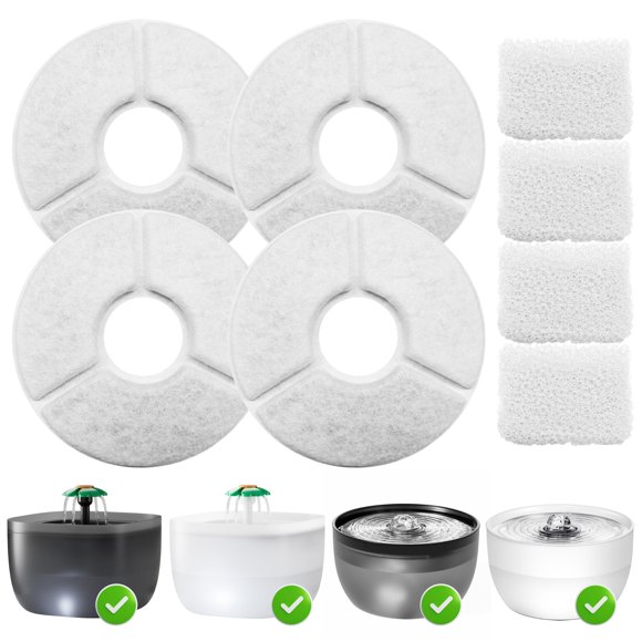 Filtros Casfuy W8 y W7, juego de 4 unidades, blanco