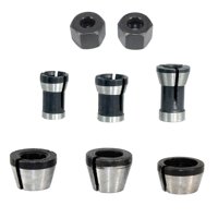 Magideal - Accesorios De Mandril Para Máquina Cortadora, Convertidores De Buje Dividido, Tuerca Reductora De Pinza, Herramienta De Fresado, Accesorios, Chaqueta 8 Piezas