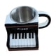 thumbnail image 1 of Taza Musical De Café Artesanía De Leche Novedosa Para Amantes De La Música Mujeres Hombres Músicos Piano, 1 of 5