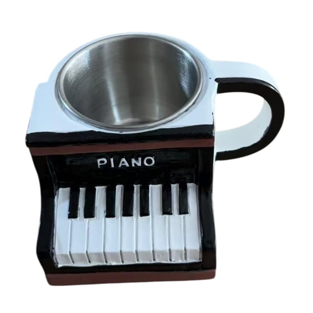 Taza Musical De Café Artesanía De Leche Novedosa Para Amantes De La Música Mujeres Hombres Músicos Piano