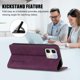 thumbnail image 3 of Funda Billetera para Infinix Hot 50i 4G Imán y Resistente Morado, 3 of 6