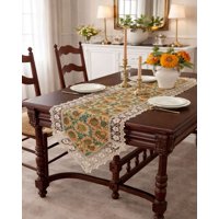 Todo Para El Hogar - Camino De Mesa Jacquard 40X180Cm Con Encaje