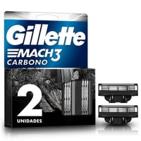 Repuesto Para Máquina De Afeitar Mach3 Carbono Con 3 Hojas 1 Un Gillette