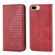 thumbnail image 3 of Funda Flip FOXDOCK para iPhone 7 Plus/8 Plus , Estilo Billetera con Diseño Rombo, Correa de Mano y Soporte, Uso Diario, 3 of 5