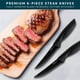 thumbnail image 4 of Cuchillos para carne Home Hero de acero inoxidable con alto contenido de carbono (6 unidades), 4 of 7