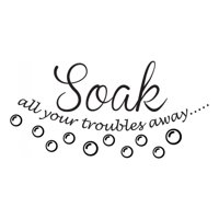 Rienda Libre Graphics - Decomural Soak Your Troubles Bathroom Ws-40979